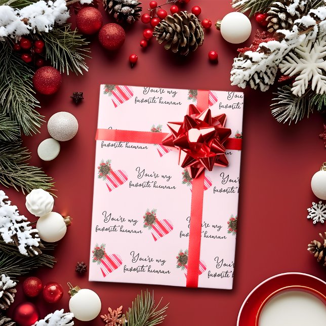 Weihnachten bist du meine Lieblings-Weihnachten Geschenkpapier (Von Creator hochgeladen)