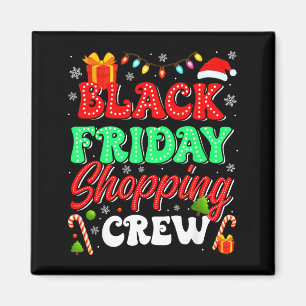 Weihnachten Black Einkaufsfamilie Lustiger Freitag Magnet