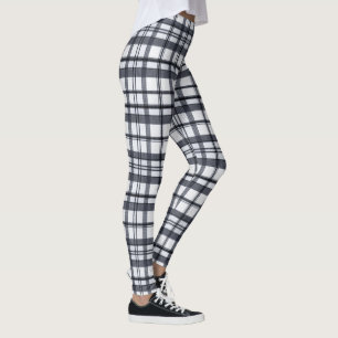 Weihnachten Blau Süßes Schottisches Karo Karomuste Leggings