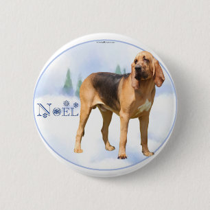 Weihnachten Bloodhound Button
