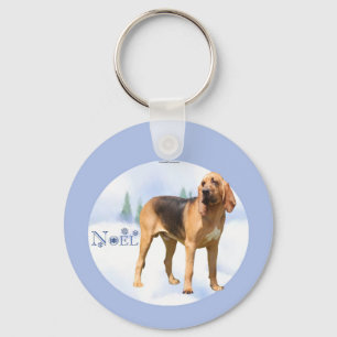 Weihnachten Bloodhound Schlüsselanhänger