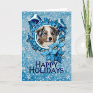 Weihnachten - Blue Snowflake - Australian Shepherd