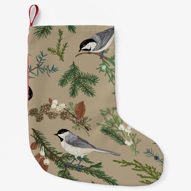 Weihnachten: Blumenjugendlicher Mistletoe. Kleiner Weihnachtsstrumpf (Vorderseite)