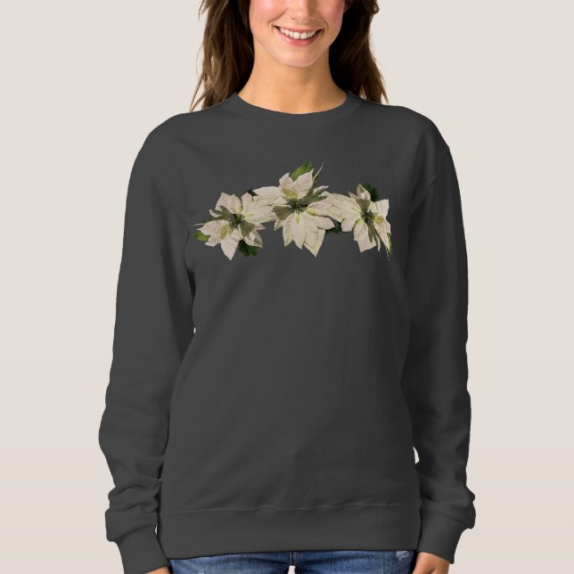 Weihnachten Blumenschmuck Schöne Feiertage Sweatshirt (Vorderseite)