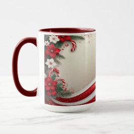 Weihnachten Blumenstrauß Canes Holiday Tasse