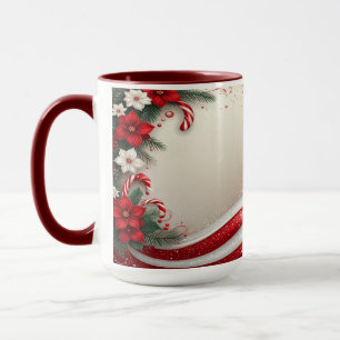 Weihnachten Blumenstrauß Canes Holiday Tasse