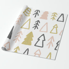 Weihnachten Boho Modernes Vintages Wrackpapier Geschenkpapier