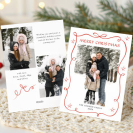 Weihnachten Boho Red Bow Ribbon 3 Foto