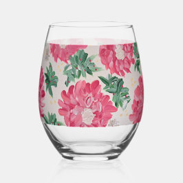 Weihnachten Bonanza Floral Weinglas Ohne Stiel