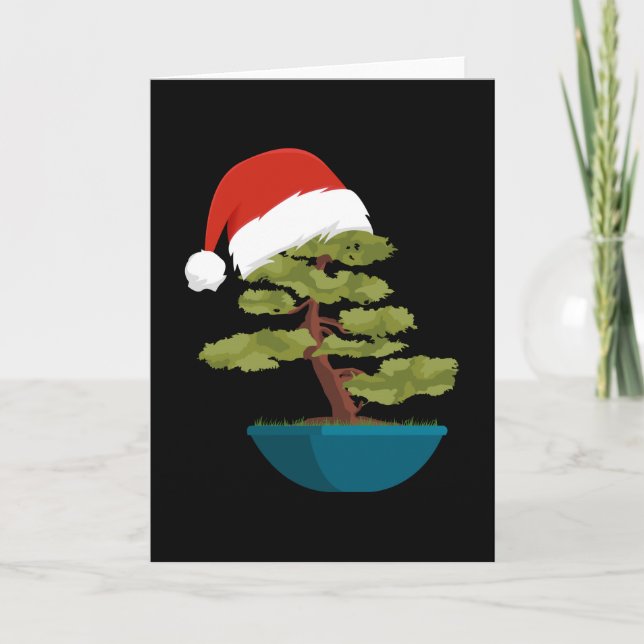 Weihnachten Bonsai Tree Geschenk Karte (Vorderseite)