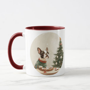 Weihnachten Boston Terrier Hund Tasse