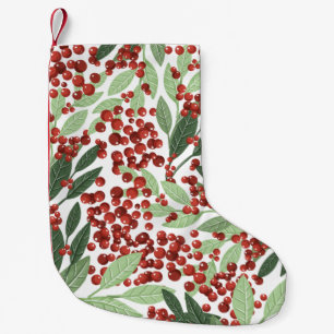Weihnachten Botanischer Winter Berries Urlaub Kleiner Weihnachtsstrumpf