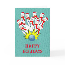 Weihnachten Bowling Snowmen... Streit! Weihnachtsk