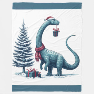 Weihnachten Brontosaurus dinosaurier Fleecedecke
