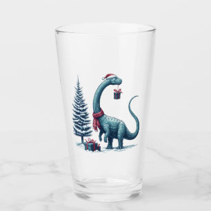 Weihnachten Brontosaurus dinosaurier Glas