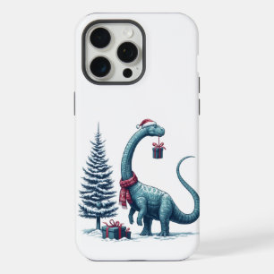 Weihnachten Brontosaurus dinosaurier iPhone 15 Pro Max Hülle