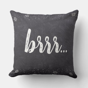 Weihnachten, Brrr. , Schneeflocken, Tafel Kissen