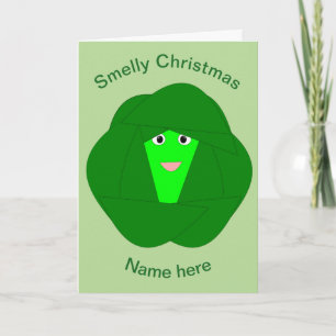 Weihnachten Brüssel Sprout Funny Card