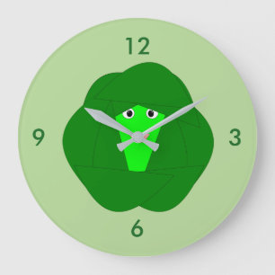 Weihnachten Brüssel Sprout Wall Clock Große Wanduhr