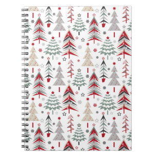 Weihnachten, bunt, Weihnachtsbaum, rot, grün Notizblock