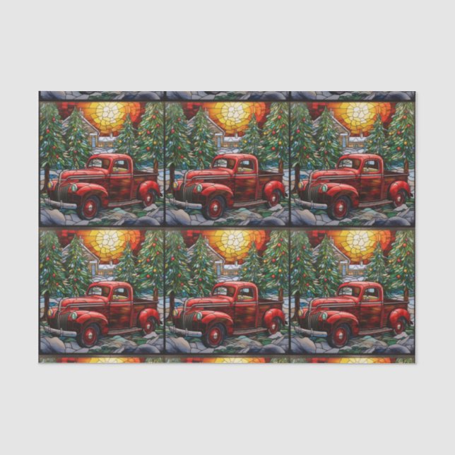 Weihnachten Buntglas 27 Seidenpapier (Vorderseite)