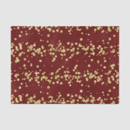 Weihnachten Burgund und Imitate Gold Glitzer Urlau Seidenpapier