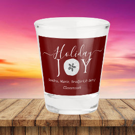 Weihnachten Burgund Wein Roter Sand Dollar S Schnapsglas