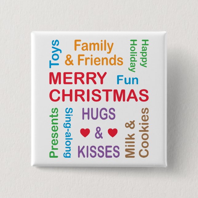 Weihnachten Button (Vorderseite)