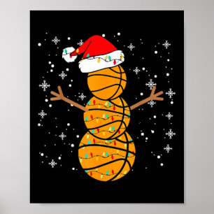 Weihnachten Bysketbyll Spieler Snowman Santa Byske Poster