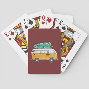Weihnachten Campervan Spielkarten