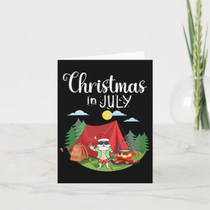 Weihnachten Camping Weihnachten im Juli bis Karte