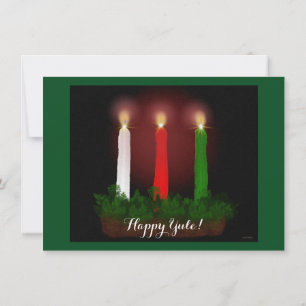 Weihnachten Candles Winter Solstice Rodelbahn mit  Einladung