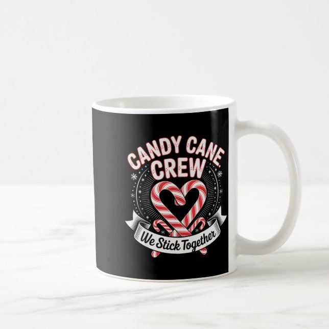 Weihnachten Candy Cane Herz Crew Familie passende  Kaffeetasse (Rechts)