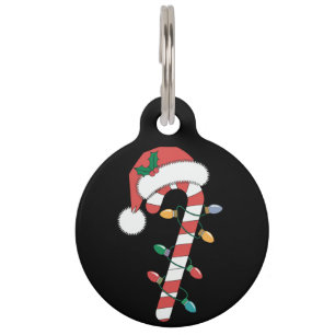 Weihnachten Candy Cane Weihnachtsmann Xmas Kinder  Haustiermarke