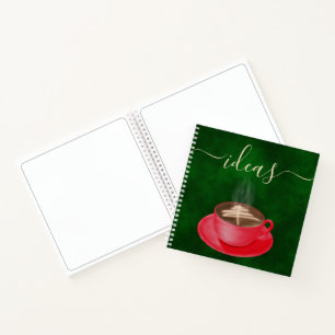 Weihnachten Cappuccino Kunst Notizbuch