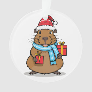 Weihnachten Capybara Ornament