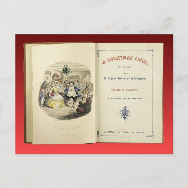 Weihnachten Carol, Frontispiz von der Erstausgabe (Vorderseite)