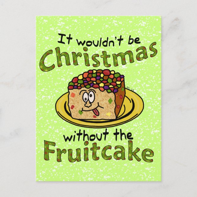 Weihnachten Cartoon Fruitcake (Vorderseite)