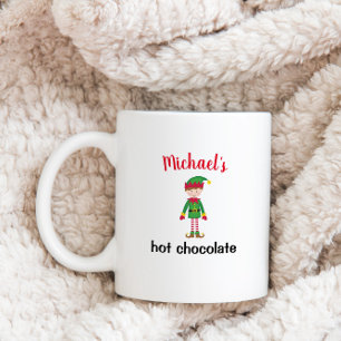 Weihnachten Cartoon personalisierter Kinderurlaub  Kaffeetasse