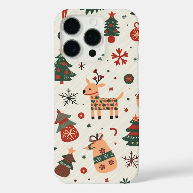 Weihnachten Case-Mate iPhone Hülle (Rückseite)