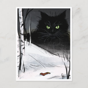 Weihnachten Cat - Spooky Weihnachten Critter Postkarte