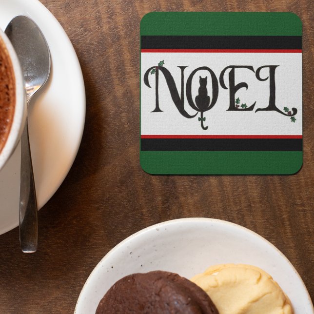 Weihnachten Cat Untersetzer (Von Creator hochgeladen)