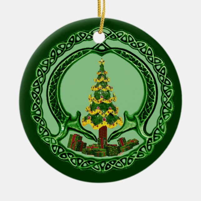 Weihnachten Chaddagh Keramikornament (Vorne)