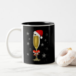 Weihnachten Champagner Cool Glass Weihnachtsmannm Zweifarbige Tasse