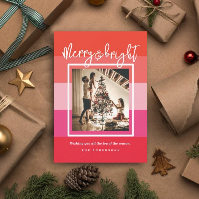 Weihnachten Cheer Red Merry und Bright Holiday Car Einladung (Von Creator hochgeladen)