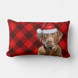 Weihnachten Chesapeake Bay Hund Festivals Kariert Lendenkissen
