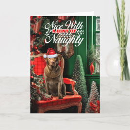Weihnachten Chesapeake Bay Retriever Naughty oder 