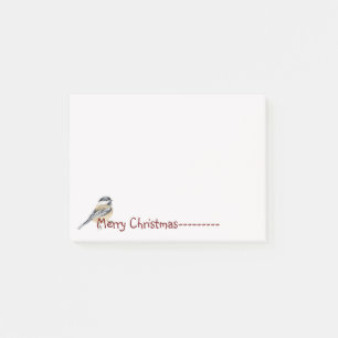 Weihnachten - Chickadee Bird Nature Post-it Klebezettel