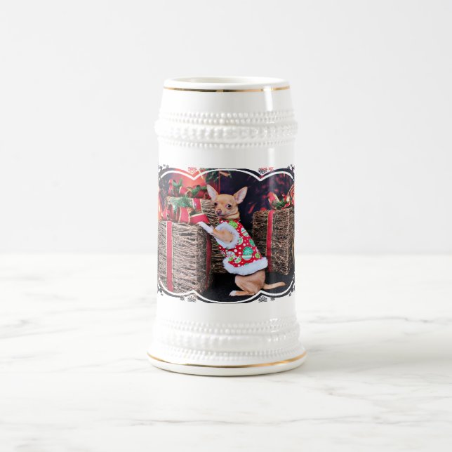 Weihnachten - Chihuahua - Matty Bierglas (Mittel)