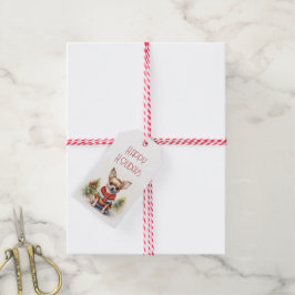 Weihnachten Chihuahua mit Weihnachtskraut Geschenkanhänger